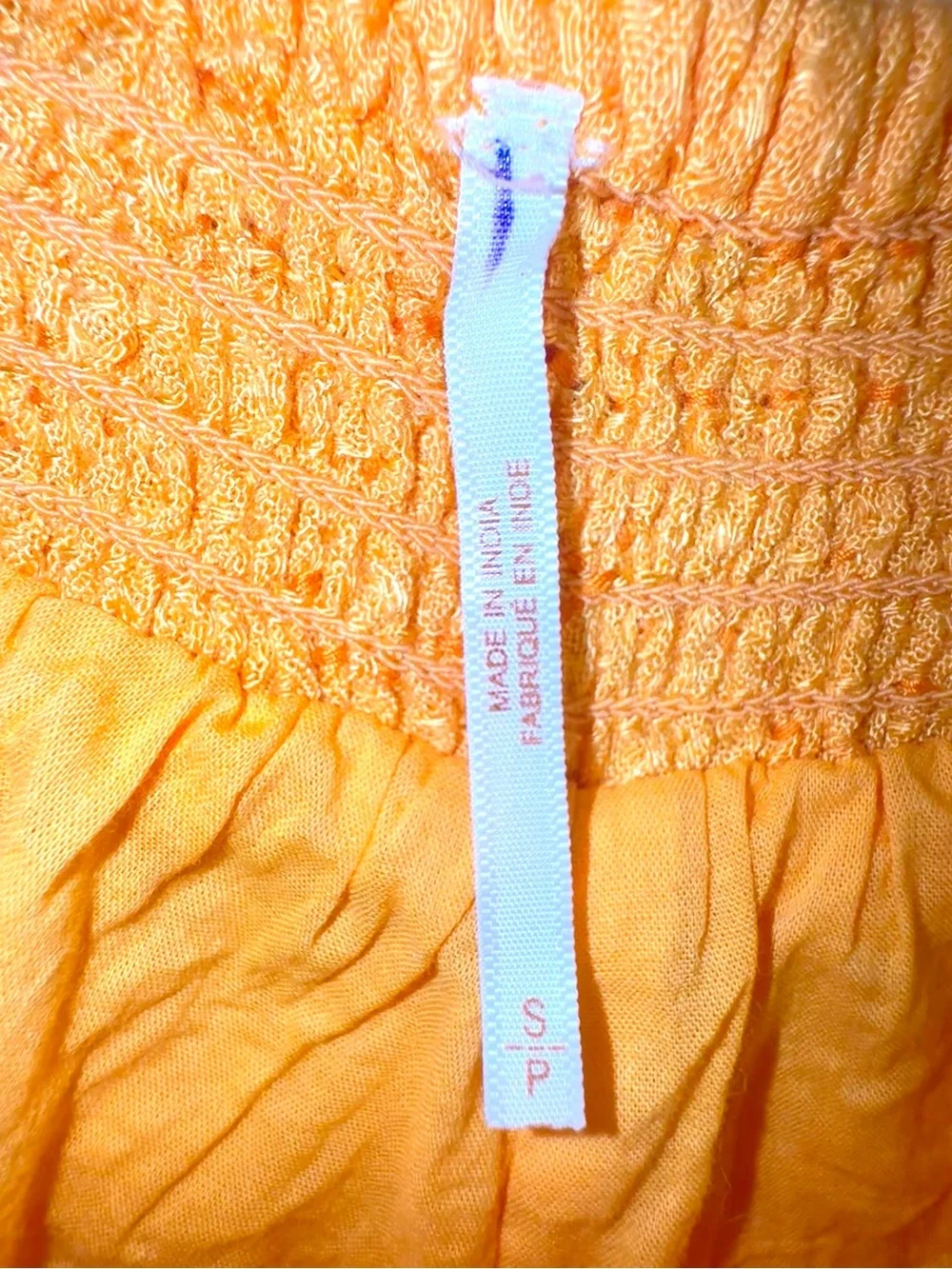 Free People Southset Matching Top & Shorts Set Orange Size Small